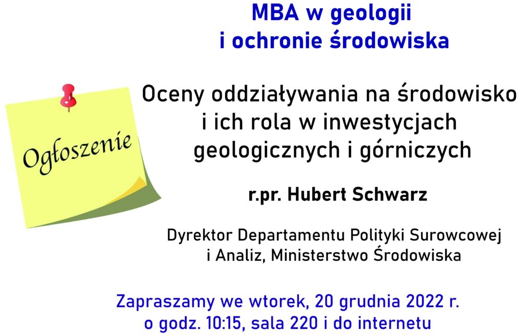 MBA w geologii i ochronie środowiska